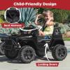 imageBest Choice Products 12V Kids Ride On Truck Car wParent Remote Control Spring Suspension LED Lights AUX Port  PinkBlack