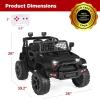 imageBest Choice Products 12V Kids Ride On Truck Car wParent Remote Control Spring Suspension LED Lights AUX Port  PinkBlack