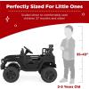 imageBest Choice Products 12V Kids Ride On Truck Car wParent Remote Control Spring Suspension LED Lights AUX Port  PinkBlack