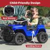 imageBest Choice Products 12V Kids Ride On Truck Car wParent Remote Control Spring Suspension LED Lights AUX Port  PinkBlue