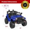 imageBest Choice Products 12V Kids Ride On Truck Car wParent Remote Control Spring Suspension LED Lights AUX Port  PinkBlue