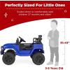 imageBest Choice Products 12V Kids Ride On Truck Car wParent Remote Control Spring Suspension LED Lights AUX Port  PinkBlue