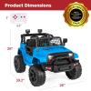 imageBest Choice Products 12V Kids Ride On Truck Car wParent Remote Control Spring Suspension LED Lights AUX Port  PinkLight Blue