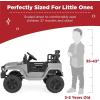 imageBest Choice Products 12V Kids Ride On Truck Car wParent Remote Control Spring Suspension LED Lights AUX Port  PinkLight Gray