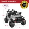 imageBest Choice Products 12V Kids Ride On Truck Car wParent Remote Control Spring Suspension LED Lights AUX Port  PinkLight Gray