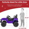 imageBest Choice Products 12V Kids Ride On Truck Car wParent Remote Control Spring Suspension LED Lights AUX Port  PinkPurple