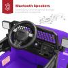 imageBest Choice Products 12V Kids Ride On Truck Car wParent Remote Control Spring Suspension LED Lights AUX Port  PinkPurple