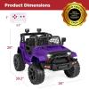 imageBest Choice Products 12V Kids Ride On Truck Car wParent Remote Control Spring Suspension LED Lights AUX Port  PinkPurple