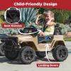 imageBest Choice Products 12V Kids Ride On Truck Car wParent Remote Control Spring Suspension LED Lights AUX Port  PinkSand