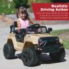 imageBest Choice Products 12V Kids Ride On Truck Car wParent Remote Control Spring Suspension LED Lights AUX Port  PinkSand