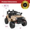 imageBest Choice Products 12V Kids Ride On Truck Car wParent Remote Control Spring Suspension LED Lights AUX Port  PinkSand