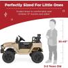 imageBest Choice Products 12V Kids Ride On Truck Car wParent Remote Control Spring Suspension LED Lights AUX Port  PinkSand