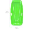 imageBest Choice Products 35in Kids Plastic Toboggan Snow Sled wPull Rope 2 HandlesGreen