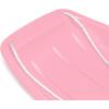 imageBest Choice Products 35in Kids Plastic Toboggan Snow Sled wPull Rope 2 HandlesLight Pink