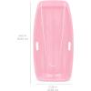 imageBest Choice Products 35in Kids Plastic Toboggan Snow Sled wPull Rope 2 HandlesLight Pink