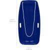 imageBest Choice Products 35in Kids Plastic Toboggan Snow Sled wPull Rope 2 HandlesNavy
