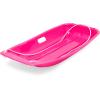 imageBest Choice Products 35in Kids Plastic Toboggan Snow Sled wPull Rope 2 HandlesPink