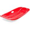imageBest Choice Products 35in Kids Plastic Toboggan Snow Sled wPull Rope 2 HandlesRed