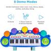 imageBest Choice Products 37Key Kids Electronic Musical Instrument Piano Learning Toy Keyboard w Multiple Sounds Lights Microphone Stool  PinkBlue