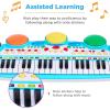 imageBest Choice Products 37Key Kids Electronic Musical Instrument Piano Learning Toy Keyboard w Multiple Sounds Lights Microphone Stool  PinkMulticolor