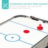 imageBest Choice Products 40in Portable Tabletop Air Hockey Arcade Table for Game Room w 100V Motor Electric Fan 2 Strikers 2 PucksGray