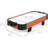 imageBest Choice Products 40in Portable Tabletop Air Hockey Arcade Table for Game Room w 100V Motor Electric Fan 2 Strikers 2 PucksLight Brown