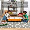 imageBest Choice Products 40in Portable Tabletop Air Hockey Arcade Table for Game Room w 100V Motor Electric Fan 2 Strikers 2 PucksLight Brown