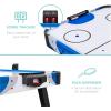 imageBest Choice Products 58in MidSize Arcade Style Air Hockey Table for Game Room Home Office w 2 Pucks 2 Pushers Digital LED Score Board Powerful 12V Motor Carrying Bag