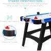 imageBest Choice Products 58in MidSize Arcade Style Air Hockey Table for Game Room Home Office w 2 Pucks 2 Pushers Digital LED Score Board Powerful 12V Motor Carrying Bag