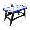 imageBest Choice Products 58in MidSize Arcade Style Air Hockey Table for Game Room Home Office w 2 Pucks 2 Pushers Digital LED Score Board Powerful 12V Motor Carrying Bag