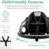 imageBest Choice Products 6V Electric Kids Ride On Bumpin Bumper Car 15  6 Years Old Parent Remote Control 360 Degree Spin Lights Sounds  PinkBlack