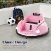 imageBest Choice Products 6V Electric Kids Ride On Bumpin Bumper Car 15  6 Years Old Parent Remote Control 360 Degree Spin Lights Sounds  PinkBlack
