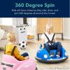 imageBest Choice Products 6V Electric Kids Ride On Bumpin Bumper Car 15  6 Years Old Parent Remote Control 360 Degree Spin Lights Sounds  PinkBlue
