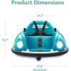 imageBest Choice Products 6V Electric Kids Ride On Bumpin Bumper Car 15  6 Years Old Parent Remote Control 360 Degree Spin Lights Sounds  PinkBlue