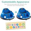 imageBest Choice Products 6V Electric Kids Ride On Bumpin Bumper Car 15  6 Years Old Parent Remote Control 360 Degree Spin Lights Sounds  PinkNavy Blue