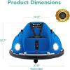 imageBest Choice Products 6V Electric Kids Ride On Bumpin Bumper Car 15  6 Years Old Parent Remote Control 360 Degree Spin Lights Sounds  PinkNavy Blue