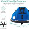 imageBest Choice Products 6V Electric Kids Ride On Bumpin Bumper Car 15  6 Years Old Parent Remote Control 360 Degree Spin Lights Sounds  PinkNavy Blue