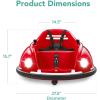 imageBest Choice Products 6V Electric Kids Ride On Bumpin Bumper Car 15  6 Years Old Parent Remote Control 360 Degree Spin Lights Sounds  PinkRed