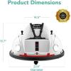 imageBest Choice Products 6V Electric Kids Ride On Bumpin Bumper Car 15  6 Years Old Parent Remote Control 360 Degree Spin Lights Sounds  PinkWhite