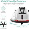 imageBest Choice Products 6V Electric Kids Ride On Bumpin Bumper Car 15  6 Years Old Parent Remote Control 360 Degree Spin Lights Sounds  PinkWhite