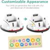 imageBest Choice Products 6V Electric Kids Ride On Bumpin Bumper Car 15  6 Years Old Parent Remote Control 360 Degree Spin Lights Sounds  PinkWhite