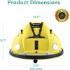 imageBest Choice Products 6V Electric Kids Ride On Bumpin Bumper Car 15  6 Years Old Parent Remote Control 360 Degree Spin Lights Sounds  PinkYellow