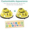imageBest Choice Products 6V Electric Kids Ride On Bumpin Bumper Car 15  6 Years Old Parent Remote Control 360 Degree Spin Lights Sounds  PinkYellow