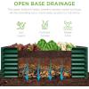 imageBest Choice Products 6x3x2ft Outdoor Metal Raised Garden Bed Deep Root Box Planter for Vegetables Flowers Herbs and Succulents w 269 Gallon Capacity  Peacock BlueDark Green
