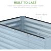 imageBest Choice Products 6x3x2ft Outdoor Metal Raised Garden Bed Deep Root Box Planter for Vegetables Flowers Herbs and Succulents w 269 Gallon Capacity  Peacock BlueMist Blue