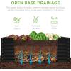 imageBest Choice Products 6x3x2ft Outdoor Metal Raised Garden Bed Deep Root Box Planter for Vegetables Flowers Herbs and Succulents w 269 Gallon Capacity  Peacock BlueBlack