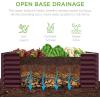 imageBest Choice Products 6x3x2ft Outdoor Metal Raised Garden Bed Deep Root Box Planter for Vegetables Flowers Herbs and Succulents w 269 Gallon Capacity  Peacock BlueBurgundy