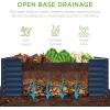 imageBest Choice Products 6x3x2ft Outdoor Metal Raised Garden Bed Deep Root Box Planter for Vegetables Flowers Herbs and Succulents w 269 Gallon Capacity  Peacock BlueNavy