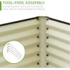 imageBest Choice Products 6x3x2ft Outdoor Metal Raised Garden Bed Deep Root Box Planter for Vegetables Flowers Herbs and Succulents w 269 Gallon Capacity  Peacock BlueWood Grain