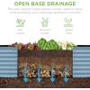 imageBest Choice Products 6x3x2ft Outdoor Metal Raised Garden Bed Deep Root Box Planter for Vegetables Flowers Herbs and Succulents w 269 Gallon Capacity  Peacock BlueMist Blue